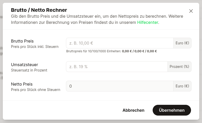 Brutto-Netto-Rechner